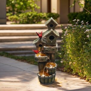Nouvelle vente en plein air résine nid <span class=keywords><strong>d</strong></span>'oiseau artificiel jardin <span class=keywords><strong>d</strong></span>écoration fontaine <span class=keywords><strong>d</strong></span>'<span class=keywords><strong>eau</strong></span> pour cour salon arrosage Decore - Product Image 4