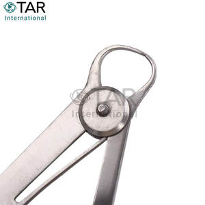 Calibradores interiores de acero inoxidable, calibrador de medición de ortodoncia Dental de 0-10mm, instrumentos médicos de medición de laboratorio de dentista - Product Image 4