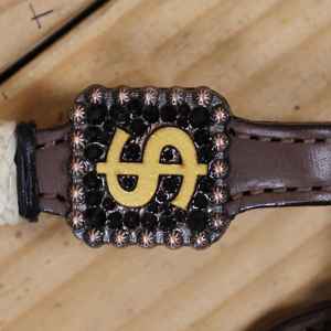 Juego de Tachuelas con Flecos de Plumas Blancas y Turquesas, Cuero Vacuno de Primera Calidad, Sillas de Montar Ligeras para Caballos, Juego de Cabezada de Moda para la Temporada del Jockey - Product Image 3