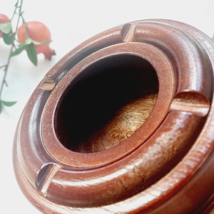 ที่เขี่ยบุหรี่4ช่องสีไม้โรสวู้ดดีไซน์คลาสสิกทั้งในร่มและกลางแจ้งพร้อมซิการ์และอุปกรณ์สูบบุหรี่ - Product Image 4