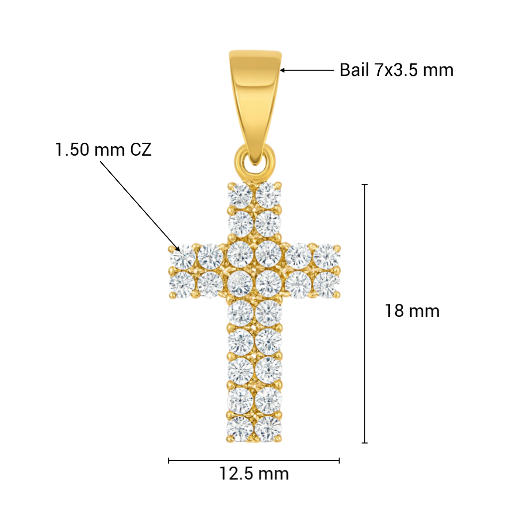 เยลโลว์โกลด์ 18x12.5มม
