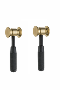 Marteau chirurgical dentaire avec manche en aluminium de 38 mm x 165 mm et tête en laiton, instrument de base - Product Image 3