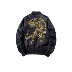 2024 Prix raisonnable Service OEM Vestes en satin de couleur noire respirante ANTI UV pour hommes, Vestes en satin pour hommes avec logo personnalisé - Product Image 6