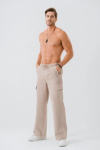 กางเกงยีนส์ขาบานสำหรับผู้ชายกางเกงผ้าฝ้ายขากว้างสำหรับ100% ผลิตตามสั่งผู้ผลิต2025 - Product Image 3