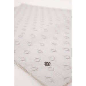 Grey Viscose Square Pattern Jacquard Shawl 65x190 - Product Image 2