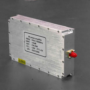 Amplificateur de puissance <span class=keywords><strong>radio</strong></span> à ondes pulsées unidirectionnelles 50W 300-2000MHz, module amplificateur de puissance à semi-conducteurs large bande FPV - Product Image 1