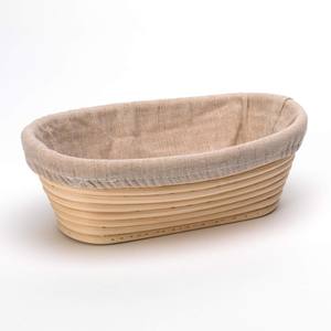 ตะกร้าหวายสำหรับทำขนมปังซาวโดว์ พร้อมผ้ารองในตัว ตะกร้าสำหรับพักแป้งขนมปัง - Product Image 4