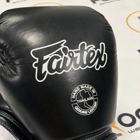 Guantes de Boxeo Fairtex de Primera Calidad con Cordones, Cuero Vacuno Auténtico, Hechos a Medida, Guantes de Entrenamiento para Muay Thai y Sparring