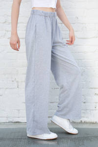 Servicios OEM Mujeres Streetwear Slim Fit Señoras Pantalones de alta calidad Casual Cintura alta Color sólido Pantalones de las mujeres - Product Image 6