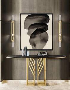 Tables classiques meubles en métal avec dessus en verre utilisation pour la maison hôtel Restaurant Table meubles en métal argenté Center thé Table basse - Product Image 5