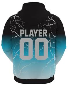 Sweat à capuche tricoté pour hommes de Style sportif imprimé personnalisé confortable 100% Polyester séchage rapide respirant écologique coupe ample bas quantité minimale de commande - Product Image 2