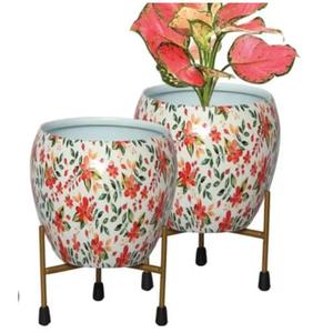 Macetas Metálicas Decorativas para Hogar y Hotel, Acabado Esmaltado Ecológico, Diseño Artesanal, Macetero de Jardín Moderno - Product Image 3