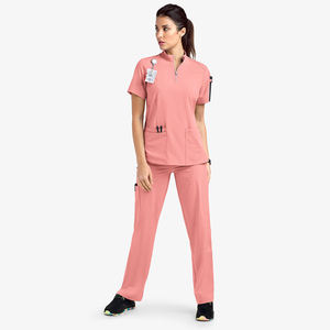 À la mode Spandex médical gommages soins infirmiers uniforme dentaire doux extensible uniformes d'hôpital tissu de haute qualité hôpital lavable - Product Image 6