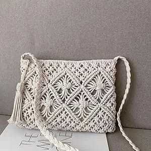 Vintage Bohemian Fashion Style Women's Sequins Tote Purse Eco-Friendly Zipper Closure Chain Travel <b>Portable</b> - Product Image 3