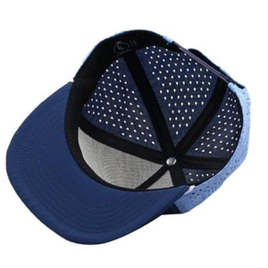 Vietnam OEM ODM alta calidad Ri 112FPR Snapback Cap logotipo personalizado perforado 5 paneles impermeable sombrero personalizado corte láser gorra sombreros Golf - Product Image 4