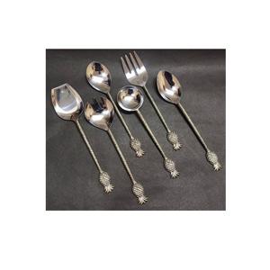 Gran oferta de juegos de cubiertos de ensalada de acero inoxidable con PVD chapado en oro para el hogar y el restaurante a bajo costo, los últimos juegos de cubiertos para servir - Product Image 3