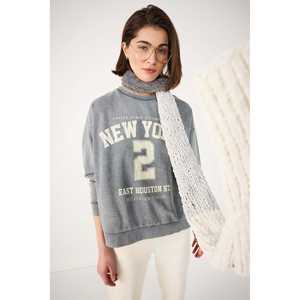 Sudadera Extra Grande con Estampado de Efecto Desteñido - Product Image 2