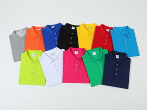 Factory Wholesales Custom 200g Cotton <b>Blends</b> Solid Color Polo T-Shirt For Men Polo Shirts - Product Image 6
