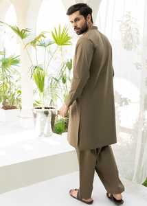 Mode pakistanaise pour hommes Shalwar Kameez ethnique traditionnel mélange de style traditionnel et moderne - Product Image 3