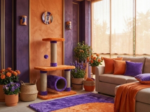 Árbol para Gatos de Lujo Moderno de Múltiples Niveles – Poste Rascador de Yute Premium con Cueva Acogedora y Plataformas - Product Image 2