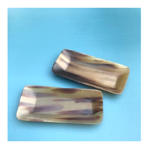 Bandeja de Servicio de Cuerno de Búfalo, Diseño Natural Moderno, Bandeja Decorativa para Mesa de Centro de Boda - Product Image 2