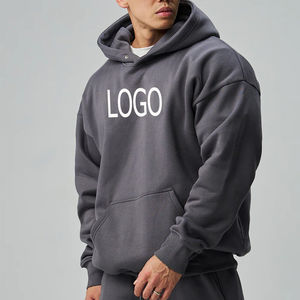 Sweat à capuche oversize pour homme tendance, respirant, 100% coton, avec logo et design personnalisés, hiver 2026 - Product Image 4