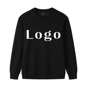 Vente en gros en usine Sweatshirts classiques pour hommes 100% coton 320gsm Essentials d'hiver Impression numérique avec logo personnalisé Polyester/coton - Product Image 1