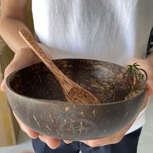 ชุดชามมะพร้าวชามสลัด/กะลามะพร้าวขัดเงางานหัตถกรรมจากเวียดนาม - Product Image 3