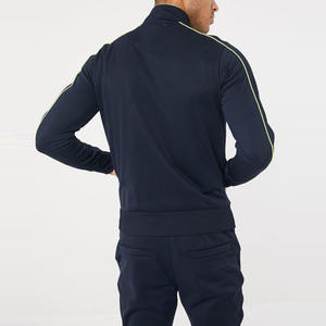 Chándal liso para hombre, ropa de entrenamiento con logotipo bordado personalizado, nueva moda, venta al por mayor, ropa deportiva unisex con cremallera para correr - Product Image 4