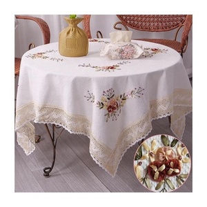 Mantel Rectangular Estampado Floral Resistente al Agua y a las Arrugas, Personalizado, OEM ODM, MOQ Bajo, Venta al Por Mayor Directa de Fábrica - Product Image 1