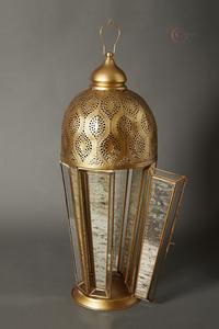 โคมไฟเชิงเทียนโลหะแบบดั้งเดิมสำหรับตกแต่งเทศกาลและจิตวิญญาณ | เหมาะสำหรับห้อง Pooja - Product Image 2