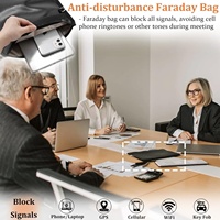 Sac Faraday ignifuge et étanche en gros, pochette de blocage de signal RFID pour clé de voiture, ordinateur portable, téléphone et tablette