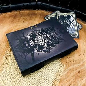 วารสารหนังแฮนด์เมดรูปนกฮูกเย็บตะเข็บ - Product Image 3