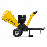 Trituradora de Madera de Alta Potencia de 15 HP, Motor Refrigerado por Aire, Suministro de Fábrica, Precio Competitivo para Proyectos de Jardinería