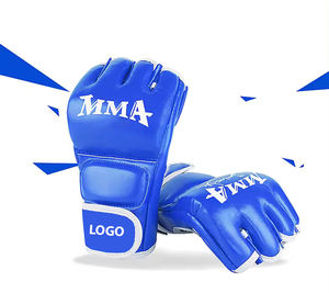 ถุงมือ MMA คุณภาพสูงระดับมืออาชีพ รับทำโลโก้ ขายส่ง ถุงมือหนังสำหรับฝึกซ้อมและต่อสู้ ถุงมือศิลปะการต่อสู้และมวย PU - Product Image 1