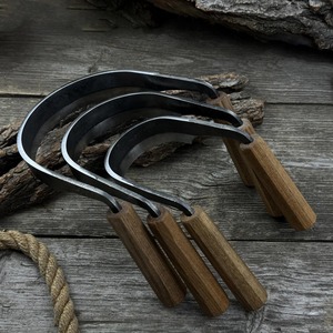 Cuchillos de dibujo medio redondeados Tamaños personalizados o juego Hoja afilada forjada a mano de acero al carbono endurecido, mango de ceniza - Product Image 1