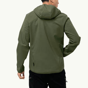Veste Softshell unie, coupe-vent et respirante pour hommes à bas prix, au prix de gros - Product Image 2