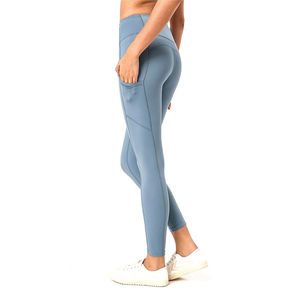 Women's High Waist <b>Knitted</b> Breathable High Elastic Sports <b>Leggings</b> for Yoga Gym Running - Product Image 3