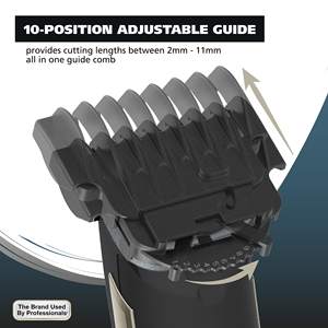 Recortadora de Barba 2.0 Precision T Blade Grooming Detailing, Recargable por USB con Batería de Iones de Litio para Hombres, Recortadora de Vello Facial - Product Image 3