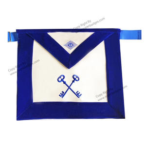 Tablier maçonnique Regalia tissu de toile de broderie de dentelle personnalisé pour les hommes - Product Image 6