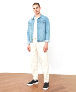 Veste en jean pour homme de haute qualité, vente en gros, nouveaux designs personnalisés, manches longues, bouton unique, veste en jean noire décontractée, hiver, lavée - Product Image 4