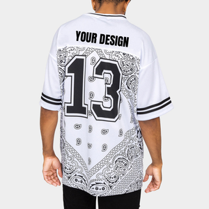 Camisetas de Fútbol Americano Personalizadas y Elegantes, Sublimadas, 100% Poliéster, Totalmente de Malla, Cuello en V, Antibacterianas, de Secado Rápido, Transpirables, Unisex - Product Image 2