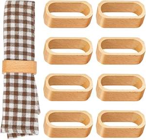 Anillos de Servilleta de Madera con Diseño de Calabaza, Ecológicos, para Otoño, Decoración de Mesa, para Fiestas de Acción de Gracias, Eventos, con Logotipo Personalizado - Product Image 1