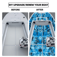 Langsung dari pabrik 12mm antiselip busa EVA Camo alas dek aluminium Modern baru Pontoon perahu lantai mudah klik untuk luar ruangan