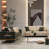 Ensemble de canapés modulaires LOREN LUXURY MODERN EUROPEAN STYLE pour salon, en bois, pour cuisine, atelier et entrepôt
