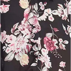 Blusa Asimétrica con Volantes Layla de Rachel Roy para Mujer, Talla Extra Grande, en Chifón y Tejido Sólido, Estilo Casual con Cuello Alto para Verano - Product Image 3