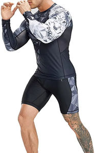 Camiseta Rashguard de MMA/BJJ para Adultos, Sublimada con Logotipo Personalizado del Fabricante, Transpirable, de Manga Corta, Spandex/Poliéster - Product Image 4