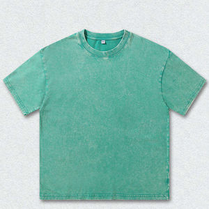 Camisetas de Punto para Hombre, Hechas a Medida, 100% Algodón, Lavado Ácido, Corte Regular, Manga Corta, Cómodas, Transpirables, Bordado Personalizado - Product Image 3