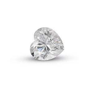 Impresionante alternativa de diamante brillante de moissanita en forma de corazón de 7,5mm para anillos de compromiso, pendientes, collares y colgantes - Product Image 1