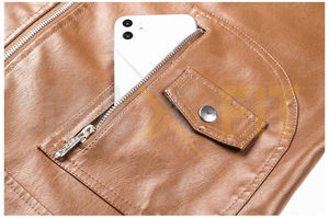 Men 2025 Autumn New Casual <b>Leather</b> Jacket Coat Men Fashion Vintage <b>Outfit</b> Zipper Jacket By MAXFIT ENTERPRISES - Product Image 6